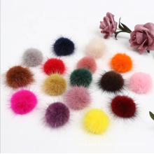 China factory Wholesale Colorful 2.5cm 3cm 4cm 5cm 6cm faux mink fur ball mini faux fur pom poms